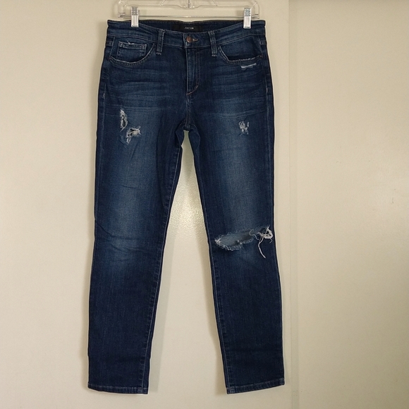 Joe's Lucille Distressed Slim Blue Jeans - Picture 3 of 17
